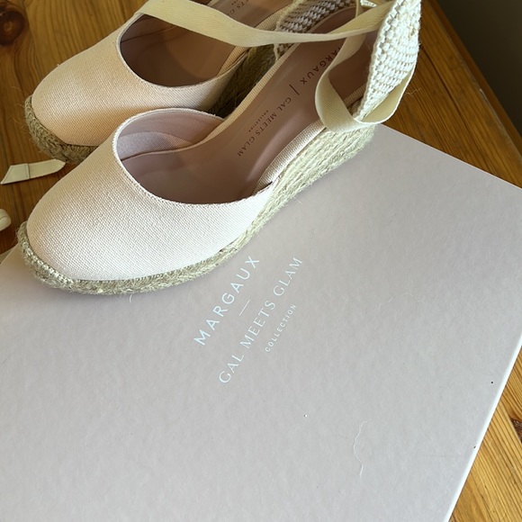 NIB Margaux x Gal Meets Glam Blush Pink Espadrilles 37M - Picture 9 of 11